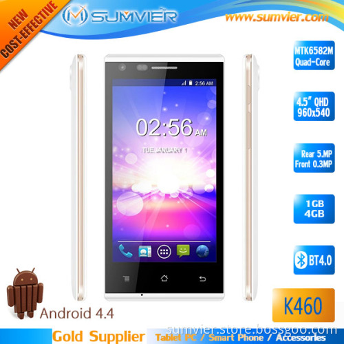 Mtk 6592 Cellphone 4.5" Qhd Quad Core Android 4.4 Smart Phone (k460)